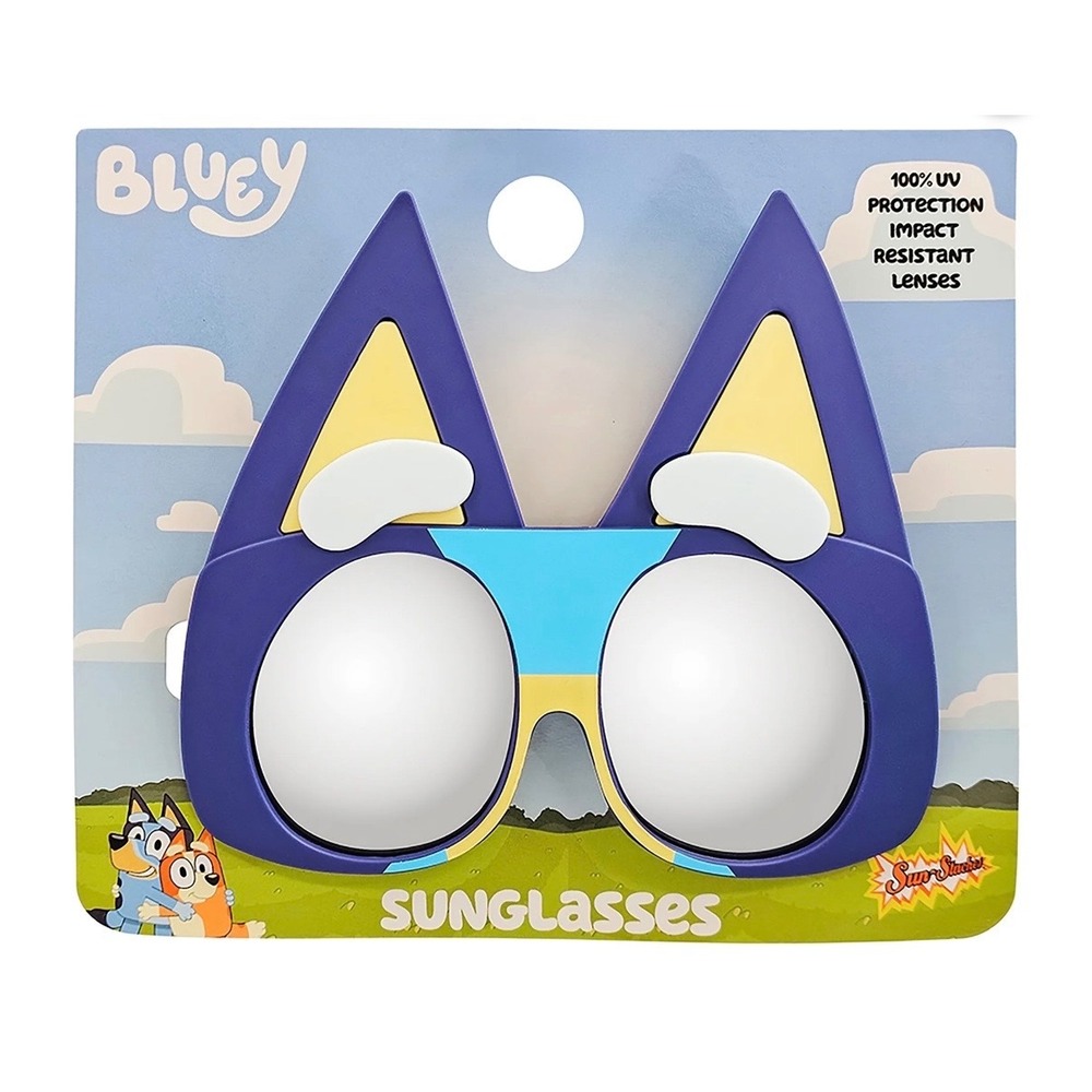 Bluey SunStaches Kids Sunglasses UV400 Impact Resistant Novelty Character Shades